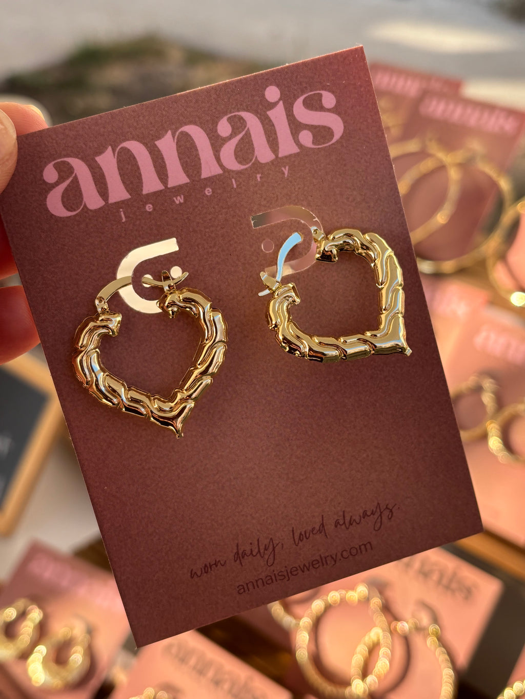 Harley Heart Hoops