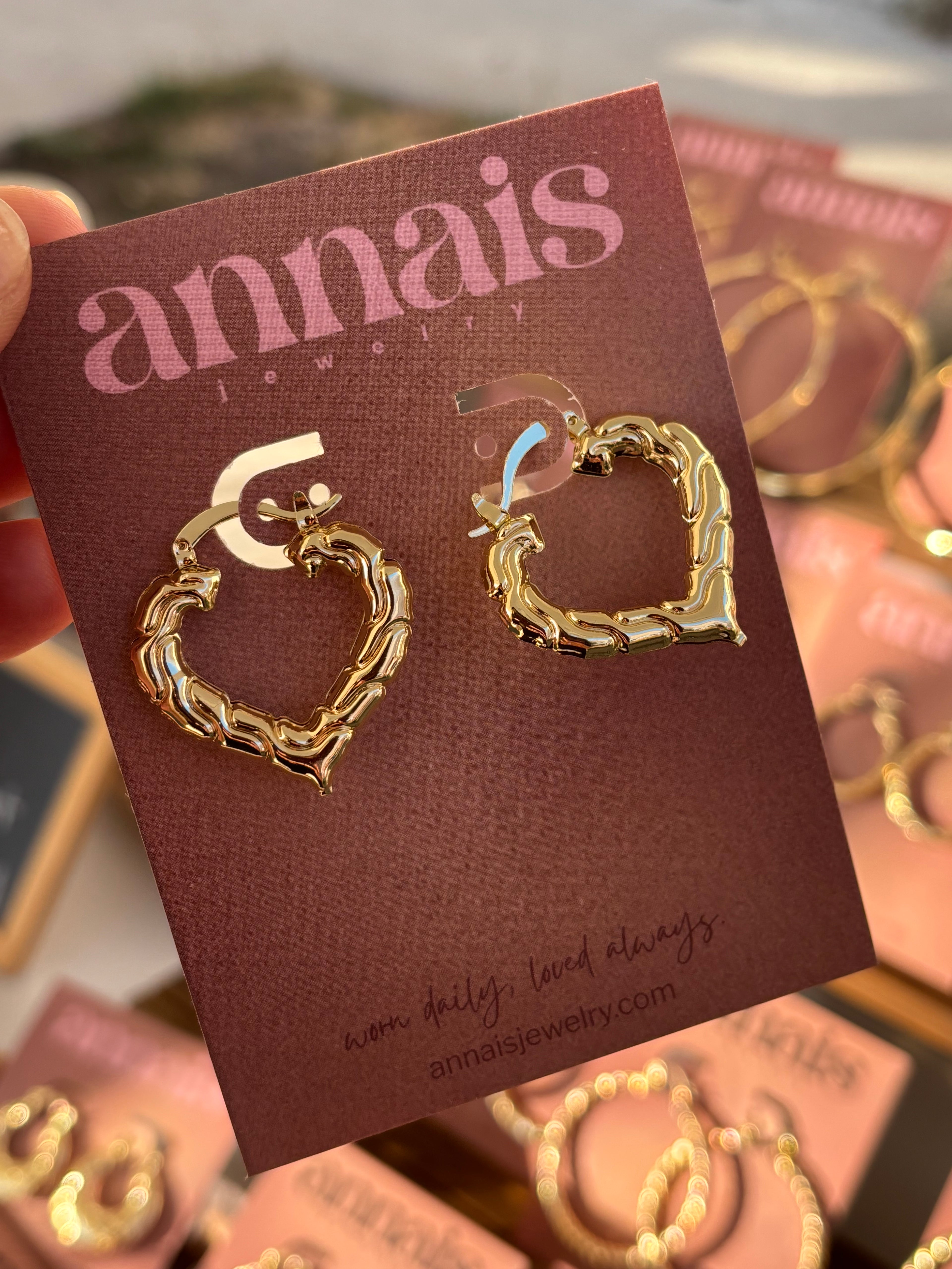Harley Heart Hoops
