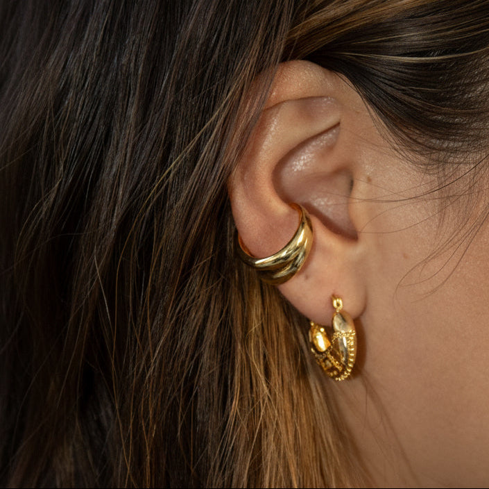 The Emma Gold Basket Hoops