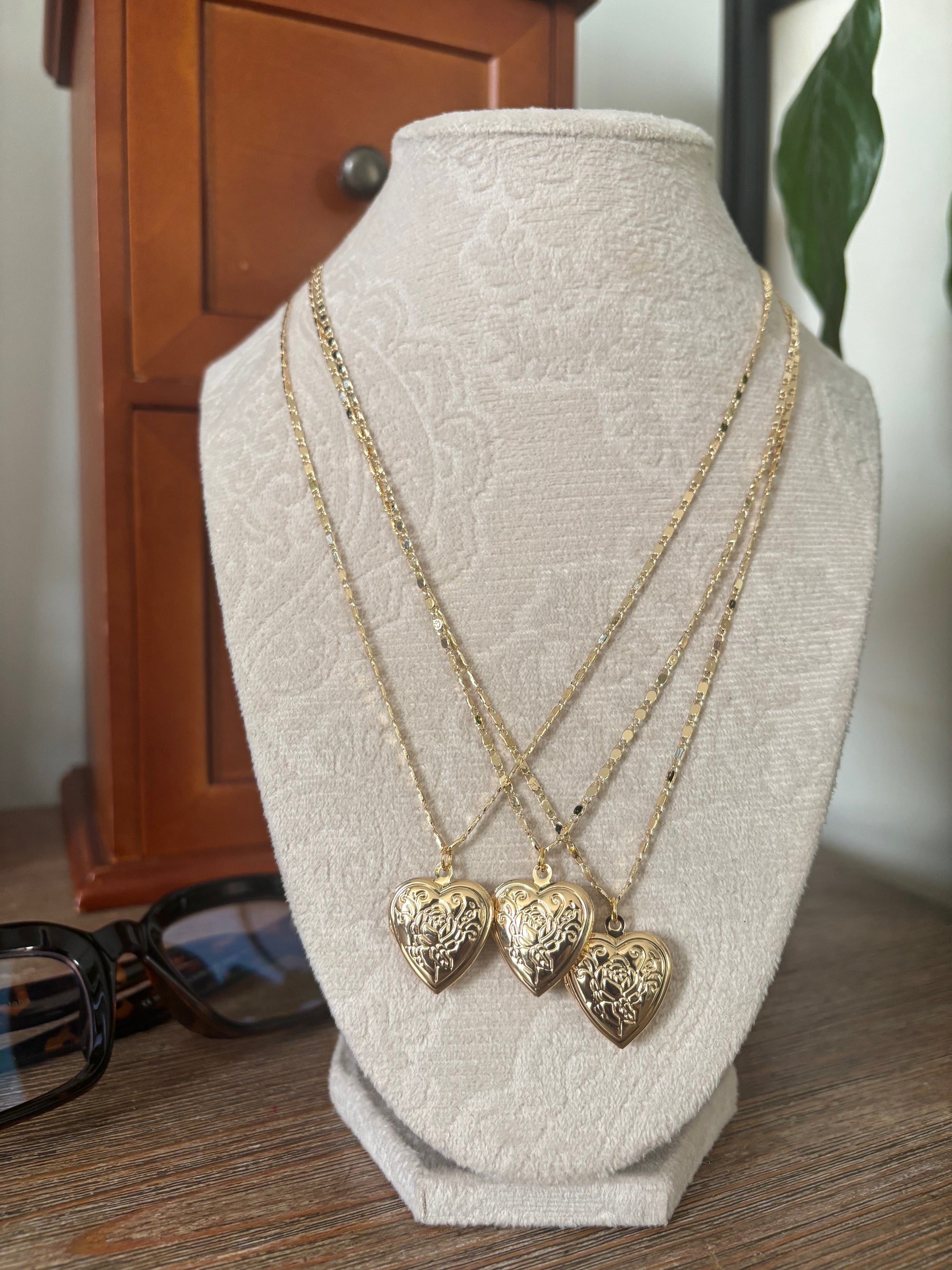 The Rosie Heart Locket Necklace