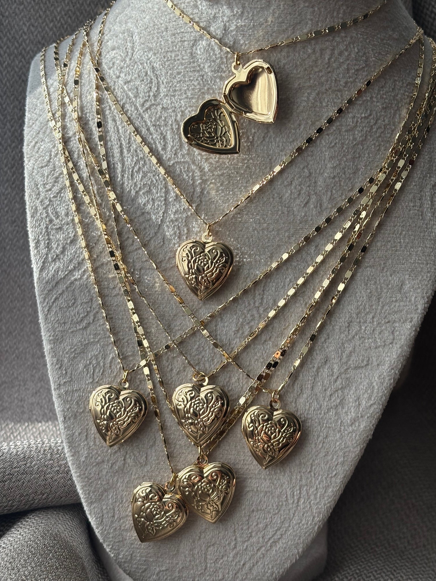 The Rosie Heart Locket Necklace