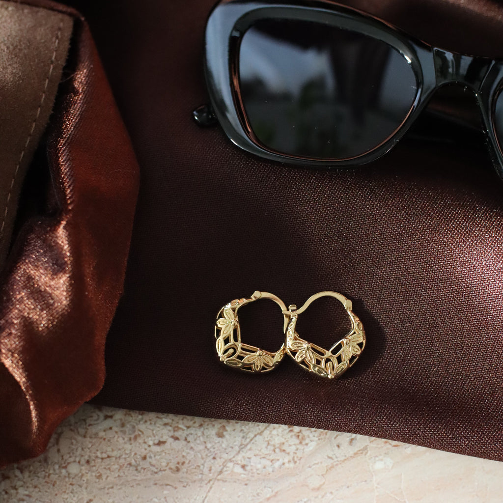 Magdalena Basket Hoop Earrings