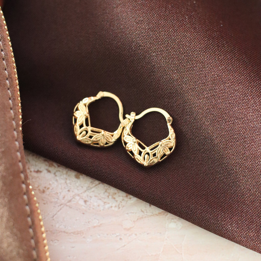 Magdalena Basket Hoop Earrings